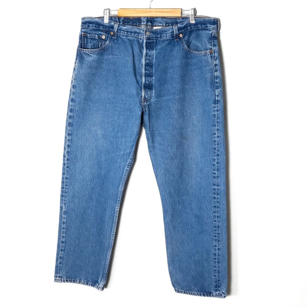 Levi’s Men’s Jeans 501 Vintage Button Fly Classic Straight Leg 100% Cotton 42x30